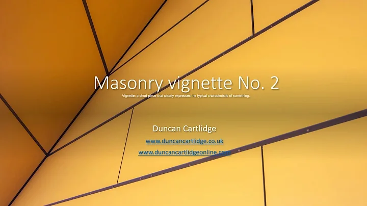 Masonry vignette No 2 - Taking-off quantities for masonry using NRM2 measurement rules.