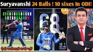 IND vs SA U19 ODI: Vaibhav Suryavanshi SHOCKS South Africa – 68 Runs in 24 Balls!