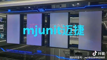 mjunit belt drive guideway for interactive sliding touch screen  demonstration, OLED screen