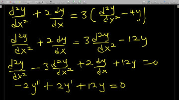 Determining the differential equation given its general solution