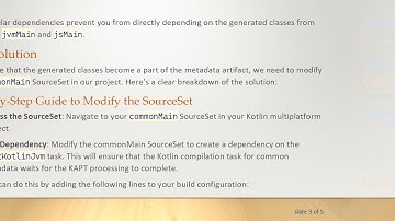 Resolving Dependency Issues: How to Add Generated Classes to Metadata in Multiplatform Projects