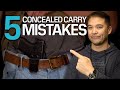 5 common concealed carry mistakes new gun owners make