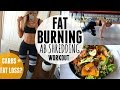 FAT BURNING AB SHRED Workout | Carbs For Fat Loss + What I Eat