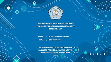 Simulasi Program Aplikasi Skripsi UNINDRA PGRI | Noval Rizki Affiansyah - 201943500665