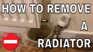 How to remove a radiator for decorating - Removing a central heating rad