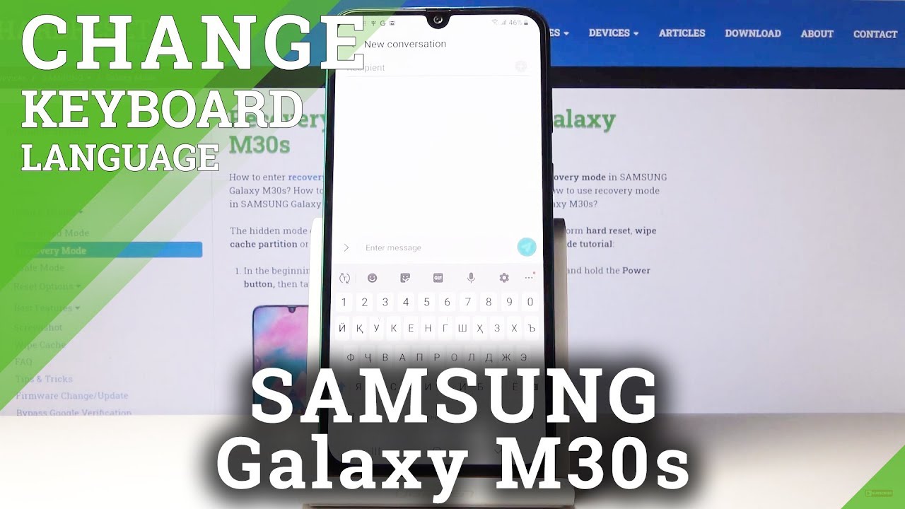 How To Change Keyboard Language In Samsung Galaxy M30s Adjust Keyboard Dictionary Youtube