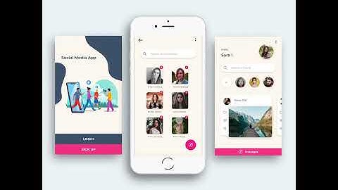 UI/UX design of social app
