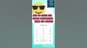 How to check sim owner info