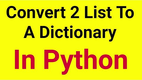 How To convert Two lists To Dictionary using Zip function in Python | interview Programs | priyansh