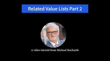 Related Value Lists - Part 2 - Complex