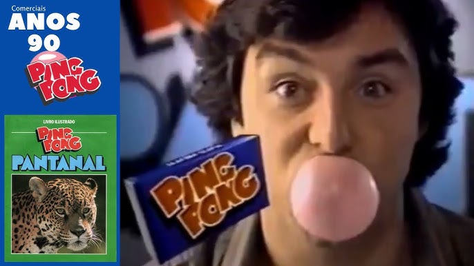 Almofada ping pong chiclete anos 80 retro chicle de bola