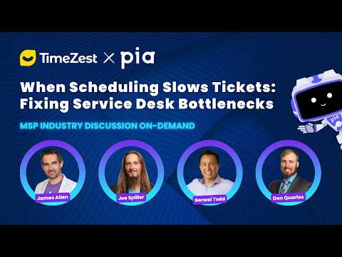 When Scheduling Slows Tickets: Fixing Service Desk Bottlenecks (Pia x TimeZest)