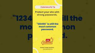 Protect your site with strong passwords. #cybersecurity #website