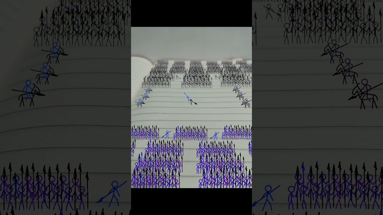 Talk about soldiers on paper ，War Gods Battle，Stickman