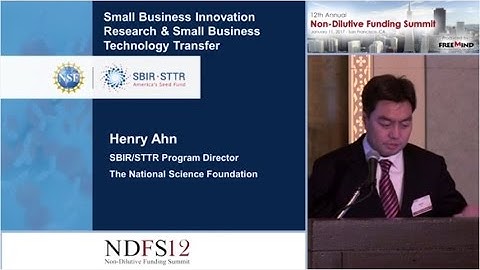 NSF Presentation: NSF SBIR/STTR