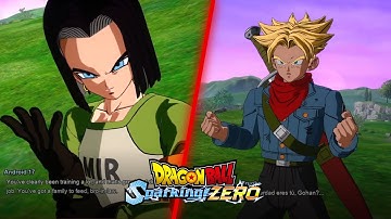 Android 17 vs Future Trunks Interactions and Combat - Dragon Ball Sparking Zero