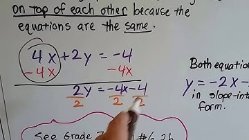 Grade 8 Math #8.5c, Special Systems - Solve algebraically with elimination