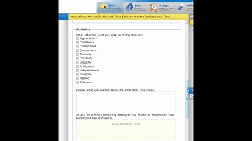 IB-Essential Elements, Student Reflection, Online Portfolio
