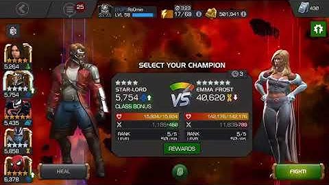 One Shot Emma Frost with 4* (SYMBIOTE level) MCOC