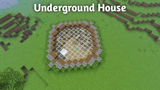 Minecraft underground house tutorial || How to build an underground house in Minecraft