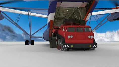 Huge helicopter Mi-12/An-22 & off-road truck Zil E-167