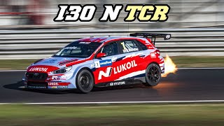 Hyundai i30 N WTCR + TCR at Zolder 2020 | flybys and backfire