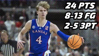 Gradey Dick vs Baylor 1.23.23 | 24 pts (8-13 FG, 2-5 3pt, 6-6 FT), 4 Reb, 1 Stl
