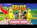 *TRIOS* Fortnite Fashion Show! FIRE Skin Competition! Best DRIP & COMBO WINS! (3/8)