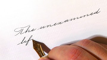 How to write an inspirational quote in Spencerian handwriting style with a fountain pen #6
