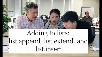 Python standard library: Adding items to lists