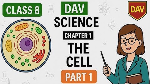 Class 8 DAV Science | Chapter 1: The Cell (Part 1) | Its Structure & Functions (with Notes)