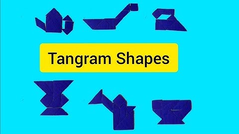 Tangram Puzzles| teapot, vase, iron box, frying pan, watering can | Tangram activity | Playful DNA