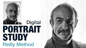 Digital Portrait Study Using Reilly Method | Sean Connery