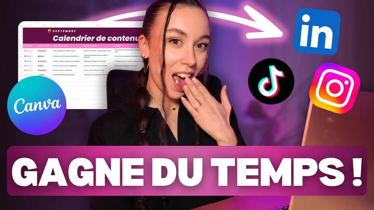 Créer 1 mois de contenu en seulement 1h (copie ma méthode !)