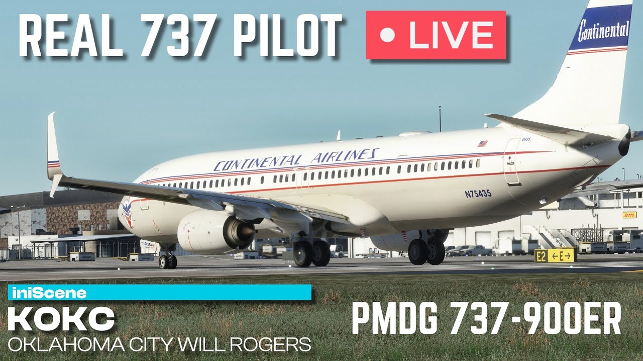 PMDG 737-900ER flown by Real 737 Captain | iniBuilds Oklahoma Preview ...
