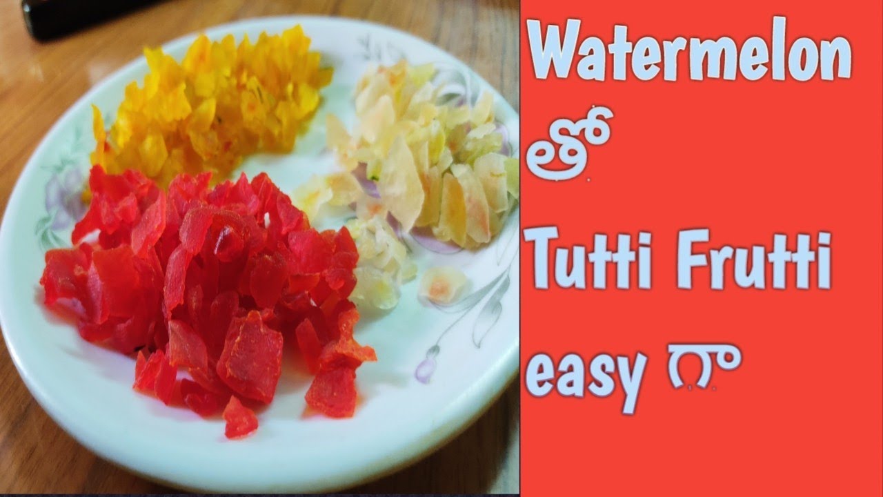 Watermelon Tutti Frutti // How to make Tutti Frutti with Watermelon