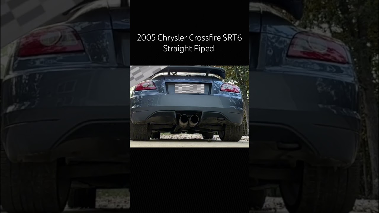 Chrysler Crossfire SRT6 Straight Piped! 