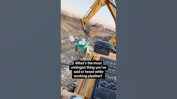 What’s the most unhinged thing you’ve said or heard while working pipeline? #pipeline #bluecollar
