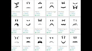 Roblox Offsale Faces 07 2021 - roblox all faces id