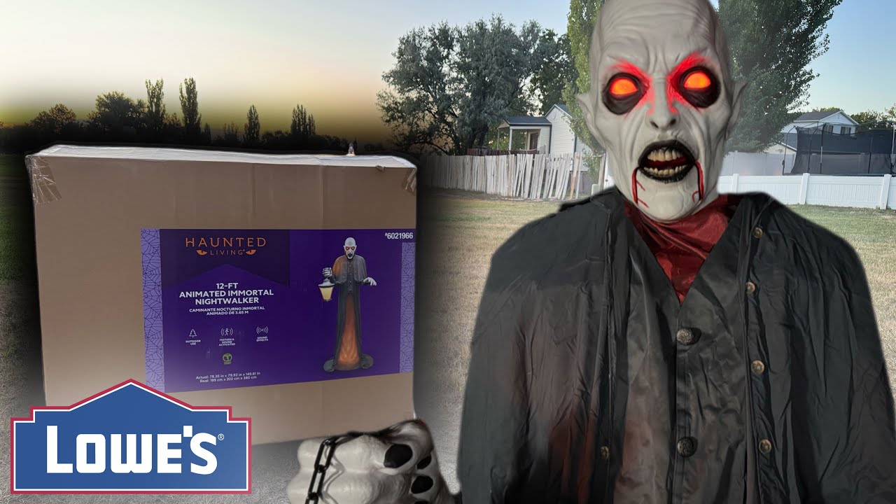 Lowe’s - 12ft Immortal Nightwalker Unboxing/Setup | Halloween 2025 Vampire Animatronic