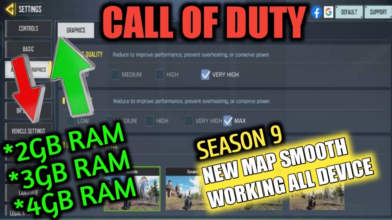 UNLOCK MAX SETTINGS GRAPHICS AND FRAME RATE FOR CODM | SEASON 9