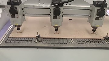 AccTek cnc router AKM1325 3 head engraving