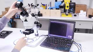 Connect Industrial Camera to Microscope Eyepiece