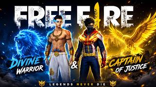 🔥 FREE FIRE LEGENDS! Divine Warrior 🆚 Captain of Justice | Best Legendary Bundle 2026 screenshot 5