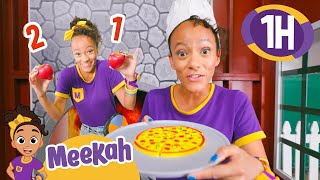 Meekah Learns to Cook Pizza at Billy Beez!! | 1 HOUR OF MEEKAH! | Educational Videos for Kids