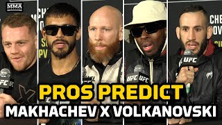 Pros Predict Islam Makhachev vs. Alexander Volkanovski | UFC 284 | MMA Fighting