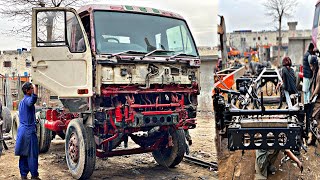 Hand made hino truck manufacture in local workshop | Installation of leaf springs and engine by Discovering Process 1,129 views 1 year ago 13 minutes