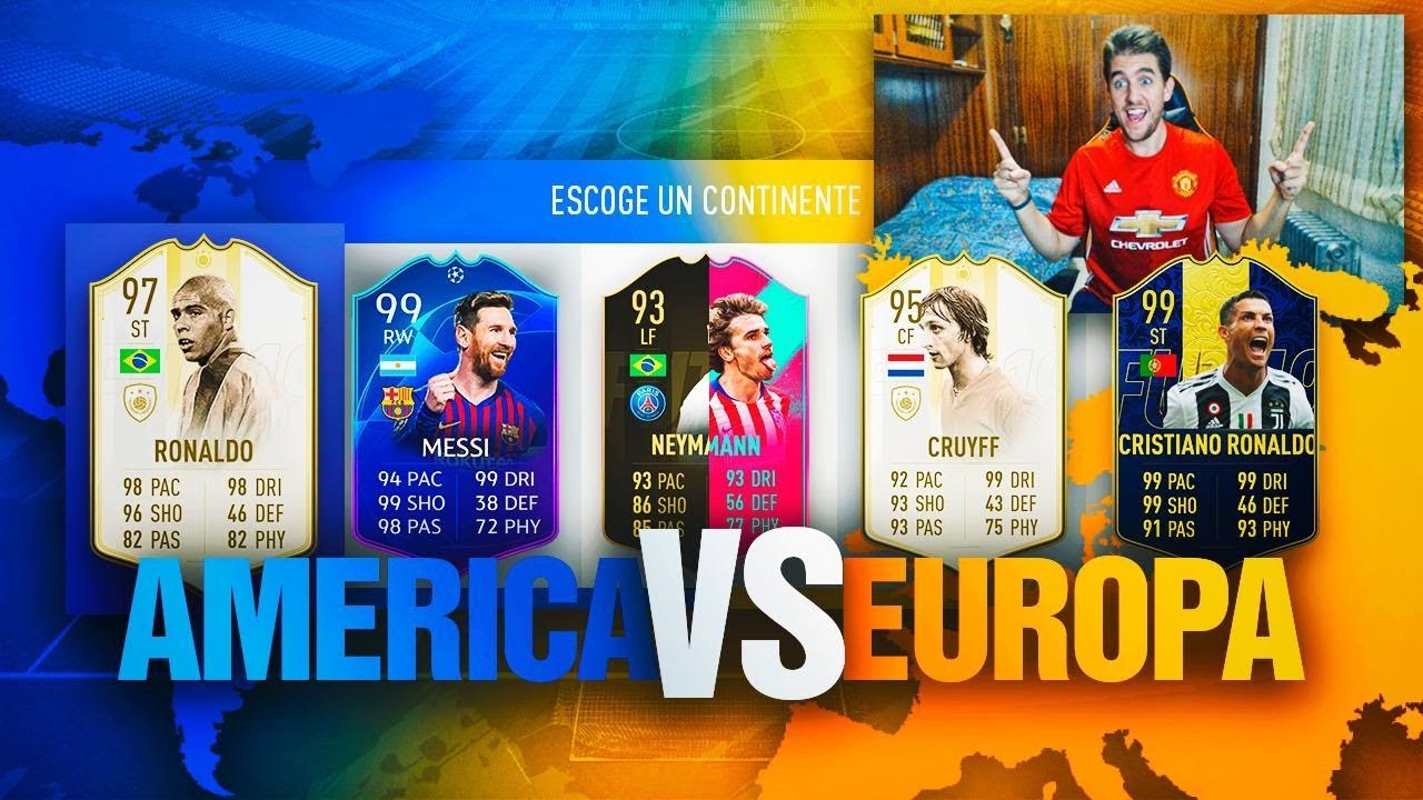 AMÉRICA VS  EUROPA EN FUT DRAFT !! (EDICIÓN PRETOTS)
