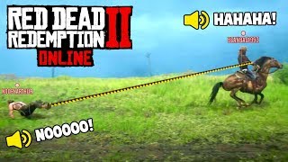 RED DEAD 2 ONLINE IS INSANE! (Fails \& Funny Moments #4)