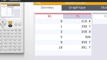Numworks - statistiques à deux variables 1
